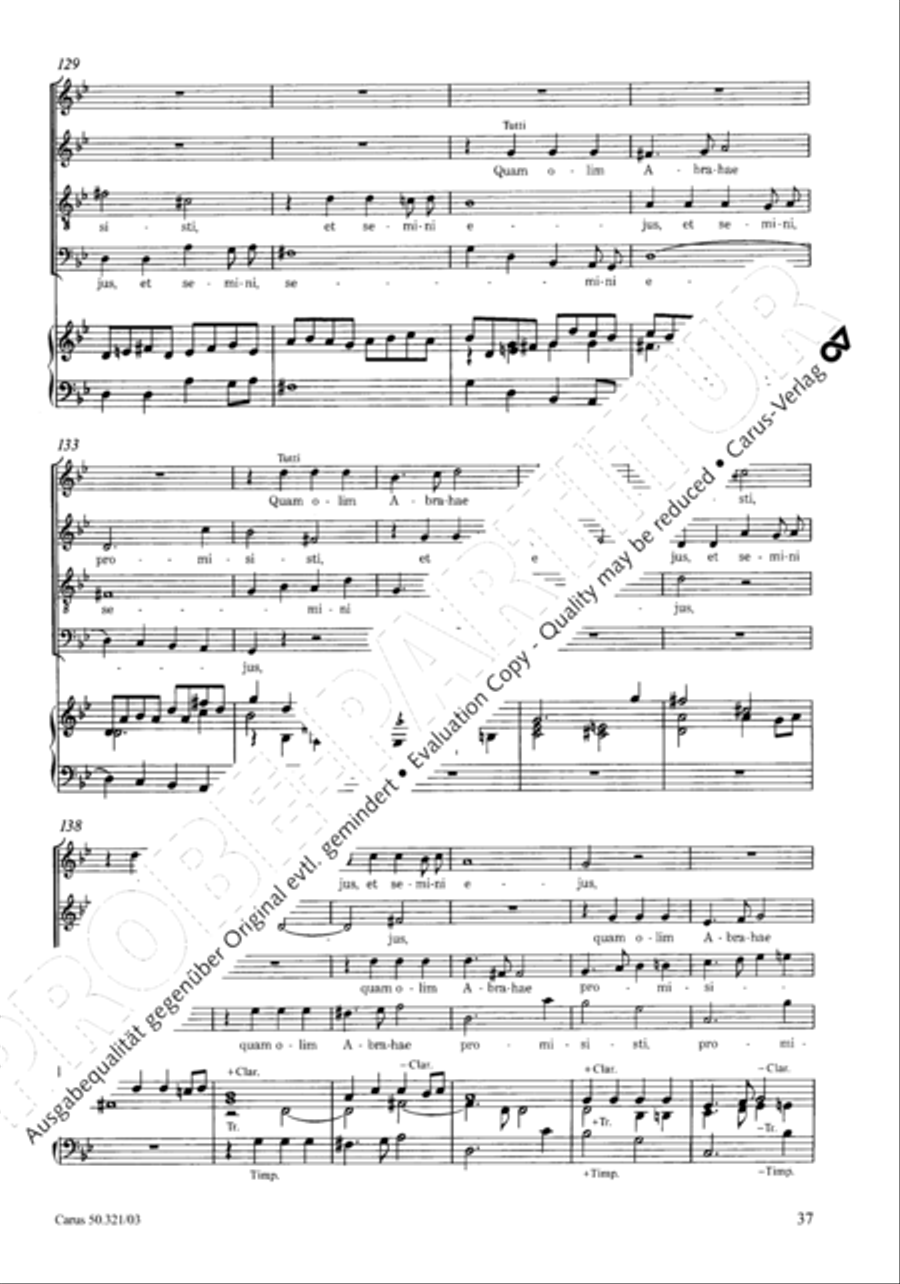 Requiem in C minor 4-Part scores gallery preview page 44