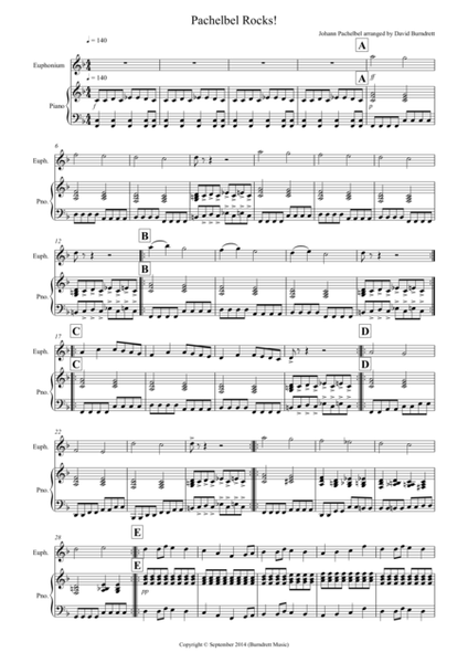 Pachelbel Rocks! for Euphonium and Piano image number null