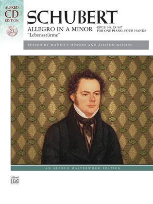 Book cover for Schubert -- Allegro in A Minor, Op. 144 (Lebensstürme)