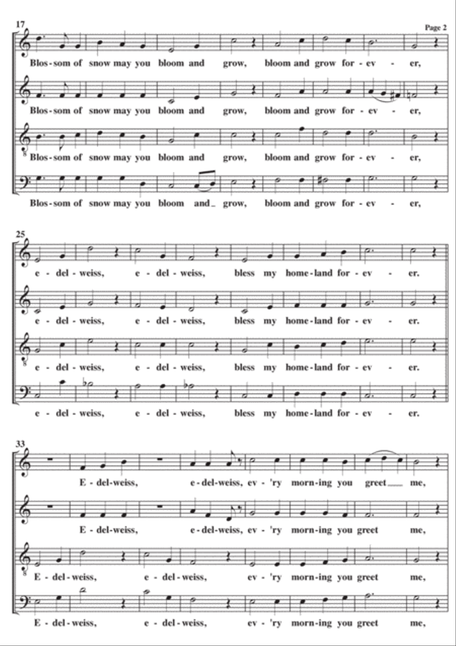 Edelweiss 4-Part scores gallery preview page 2