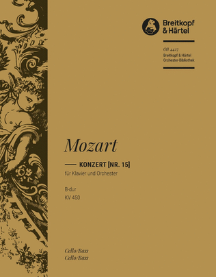 Book cover for Piano Concerto [No. 15] in Bb major K. 450