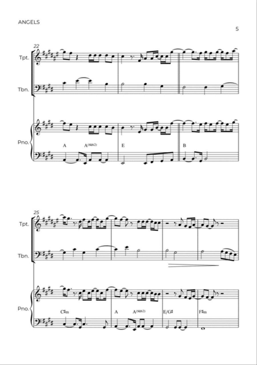 Angels Brass Duet scores gallery preview page 5