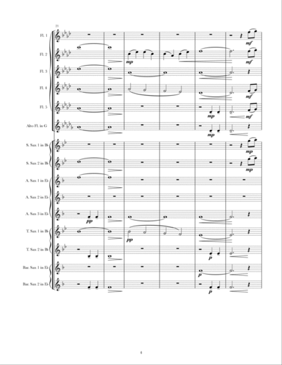 What The Tide Could Bring Woodwind Ensemble scores gallery preview page 4