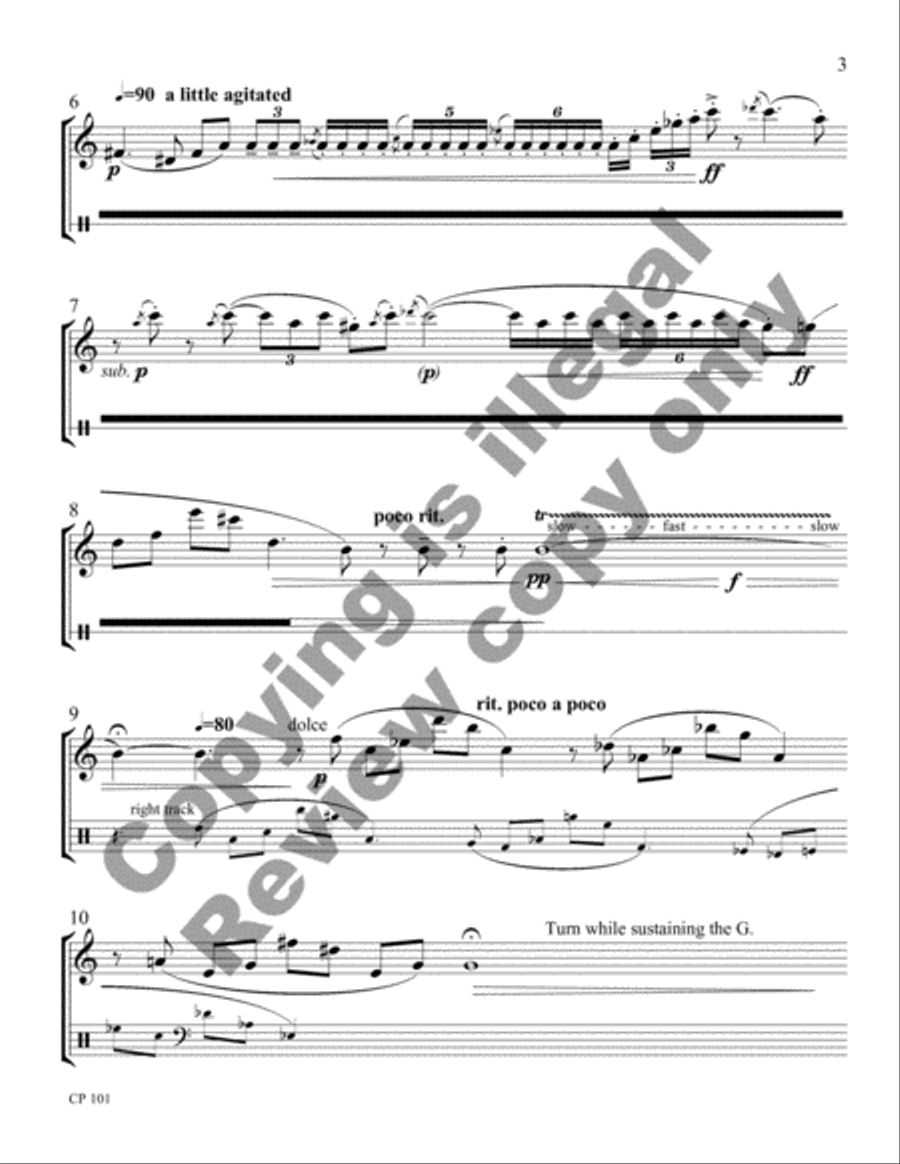 Invention for Flute & Tape Flute scores gallery preview page 8