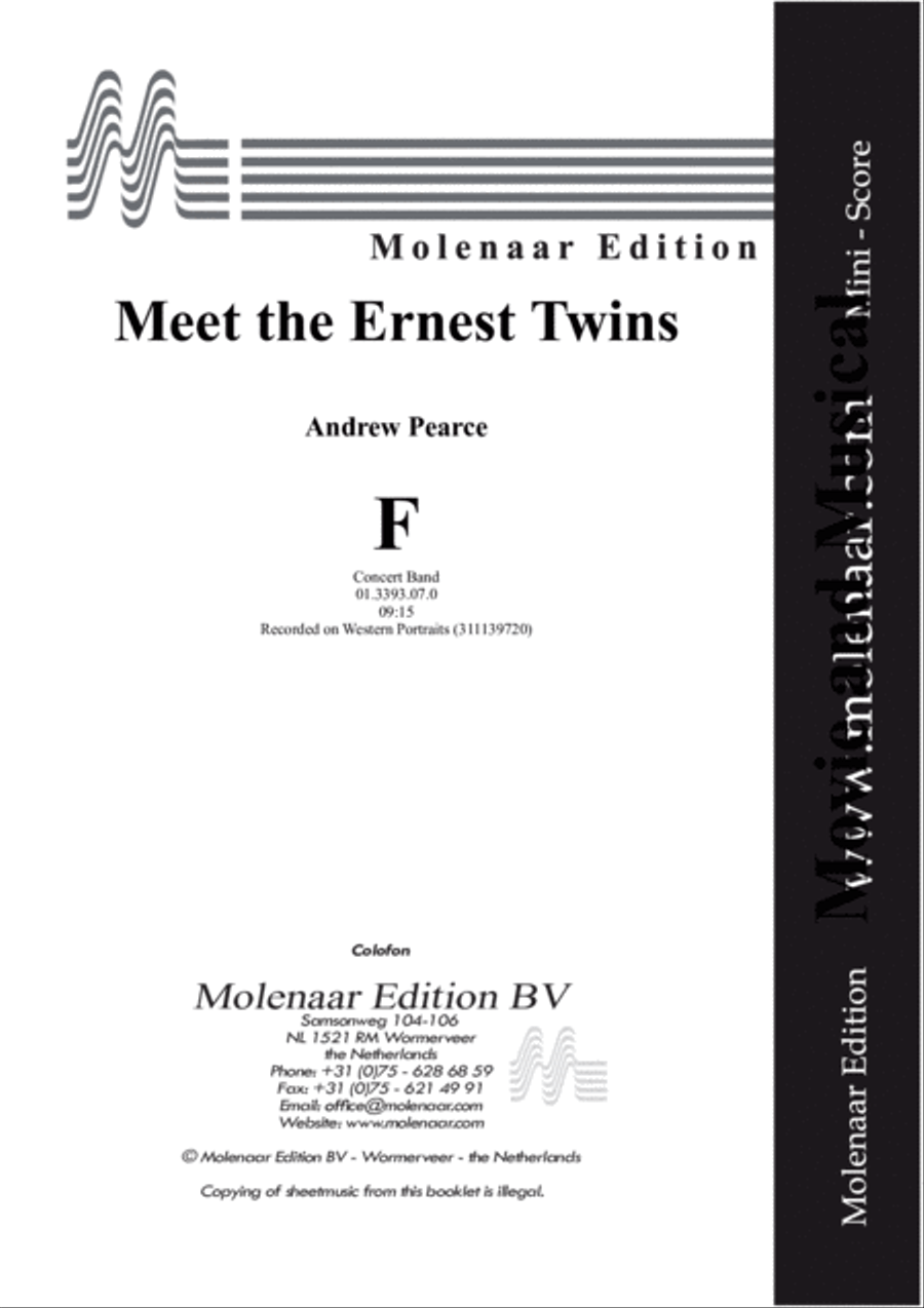 Meet the Ernest Twins Concert Band scores gallery preview page 2