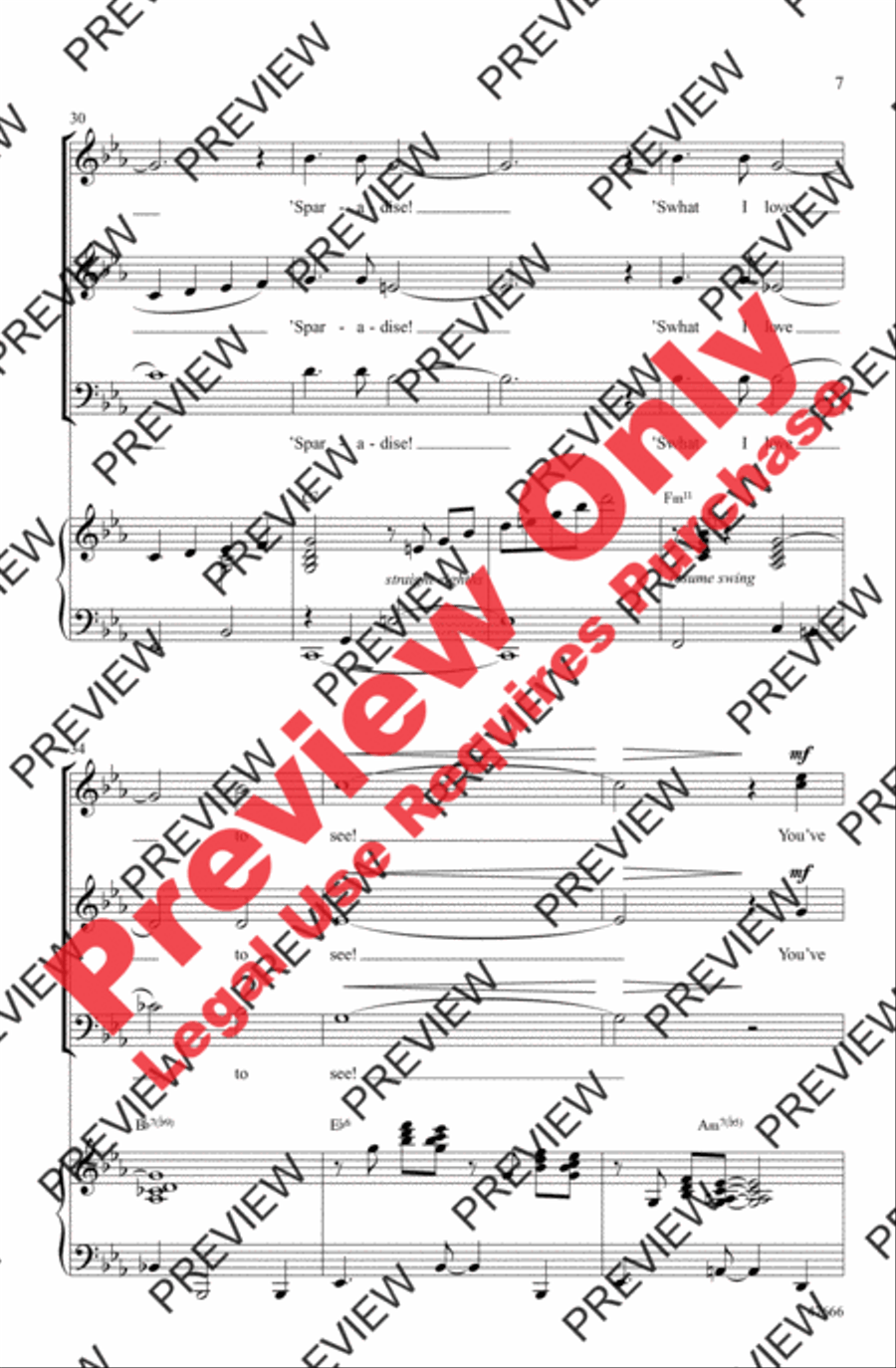 I Got Gershwin! 3-Part scores gallery preview page 7