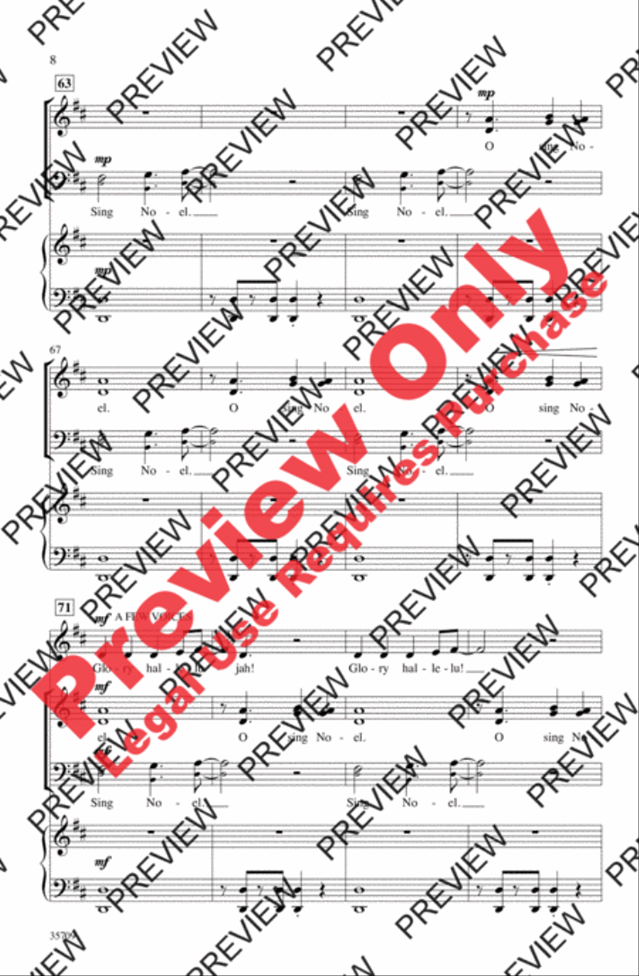 Sing Noel, Noel! 3-Part scores gallery preview page 8