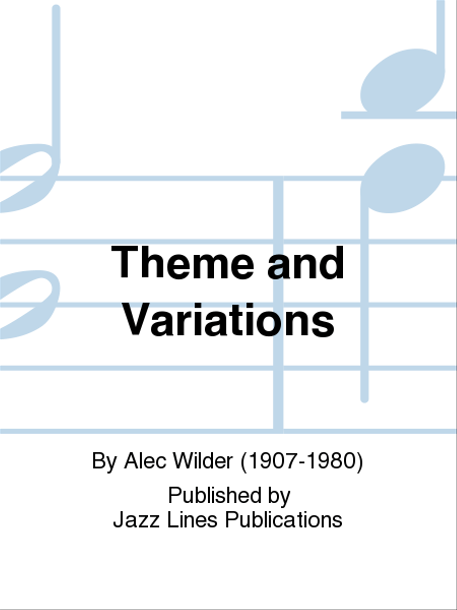 Theme and Variations Orchestra scores gallery preview page 1