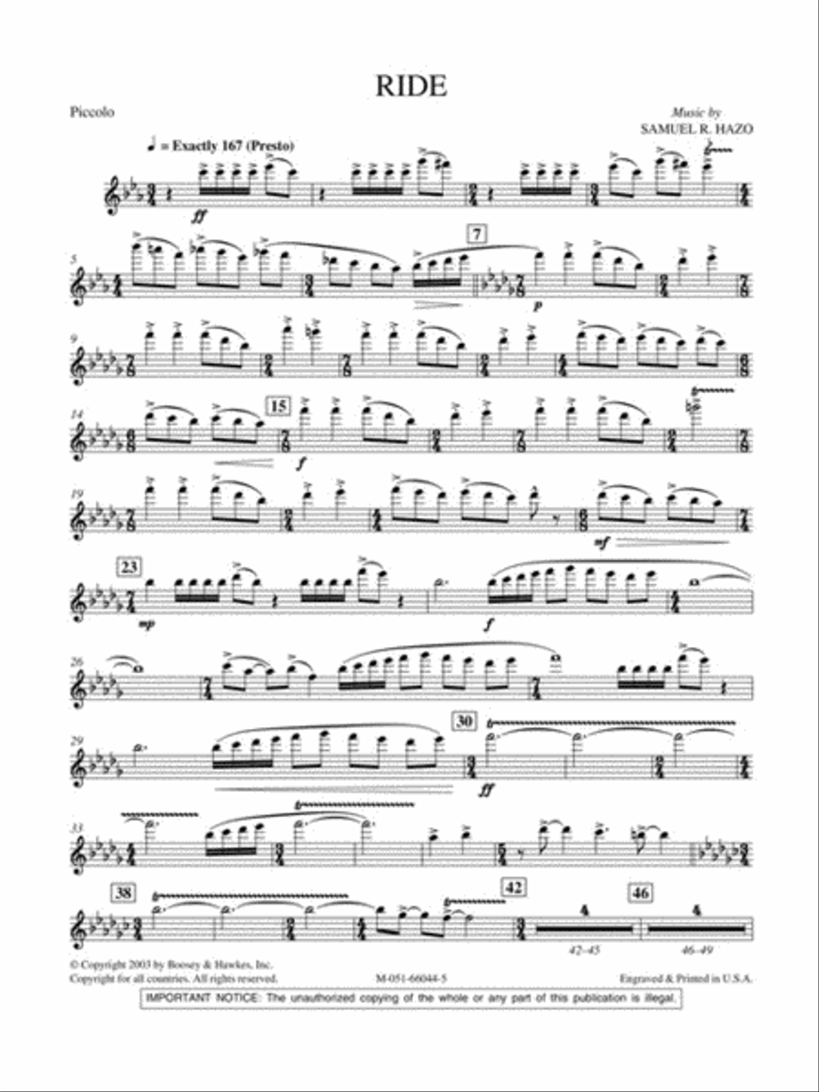 Ride Concert Band scores gallery preview page 5