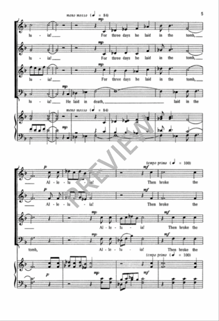 Rejoice, Rejoice, Alleluia 4-Part scores gallery preview page 6