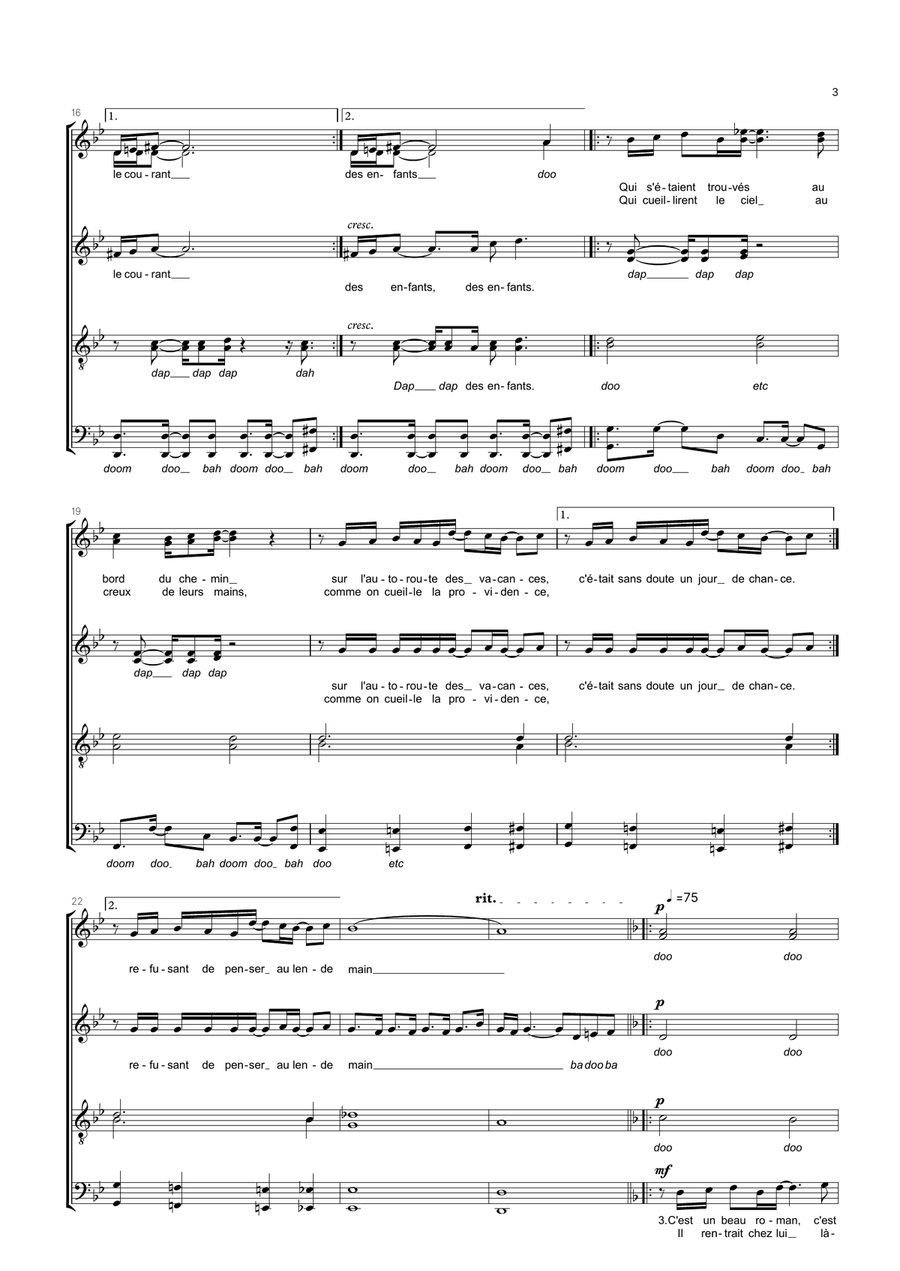 Une Belle Histoire Divisi scores gallery preview page 3
