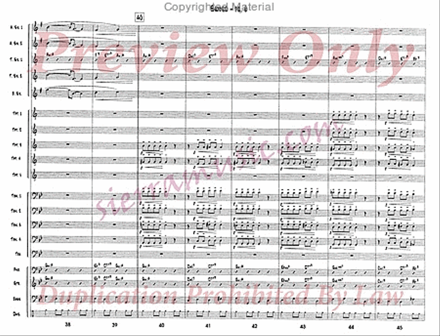 Sword Big Band scores gallery preview page 7