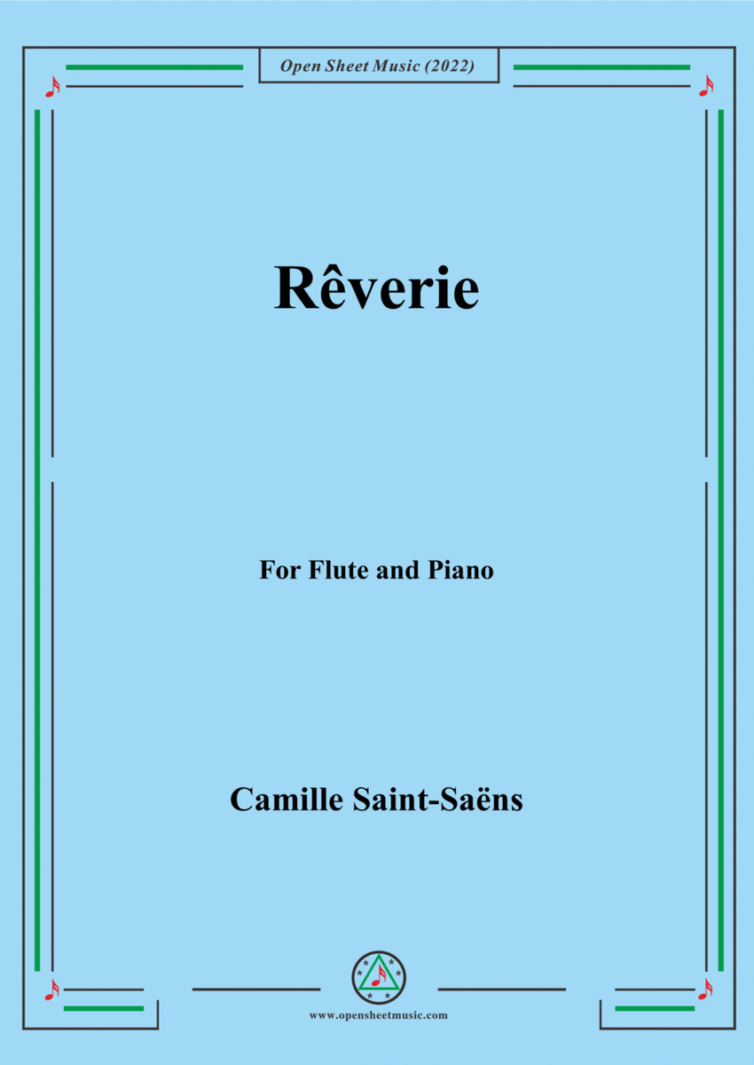 Saint-Saëns-Rêverie,for Flute and Piano image number null