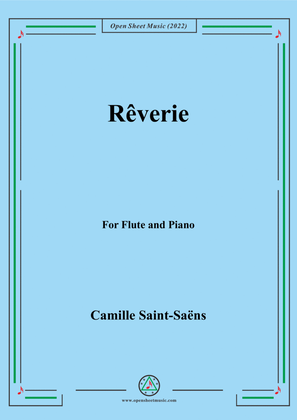 Book cover for Saint-Saëns-Rêverie,for Flute and Piano