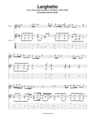 “Larghetto” from Recorder Sonata in G Minor, HWV 360