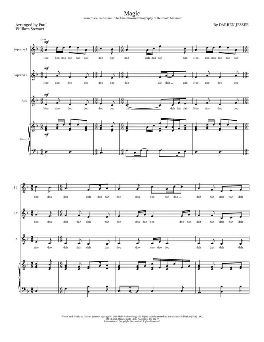 Magic Magic SSA scores gallery preview page 1