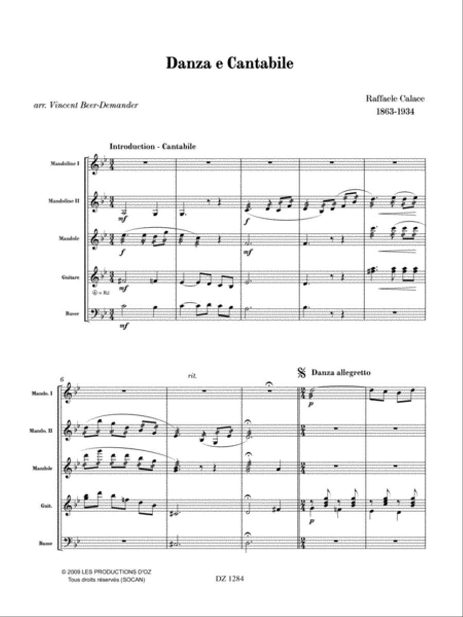 Danza e Cantabile Danza e Cantabile Orchestra scores gallery preview page 3