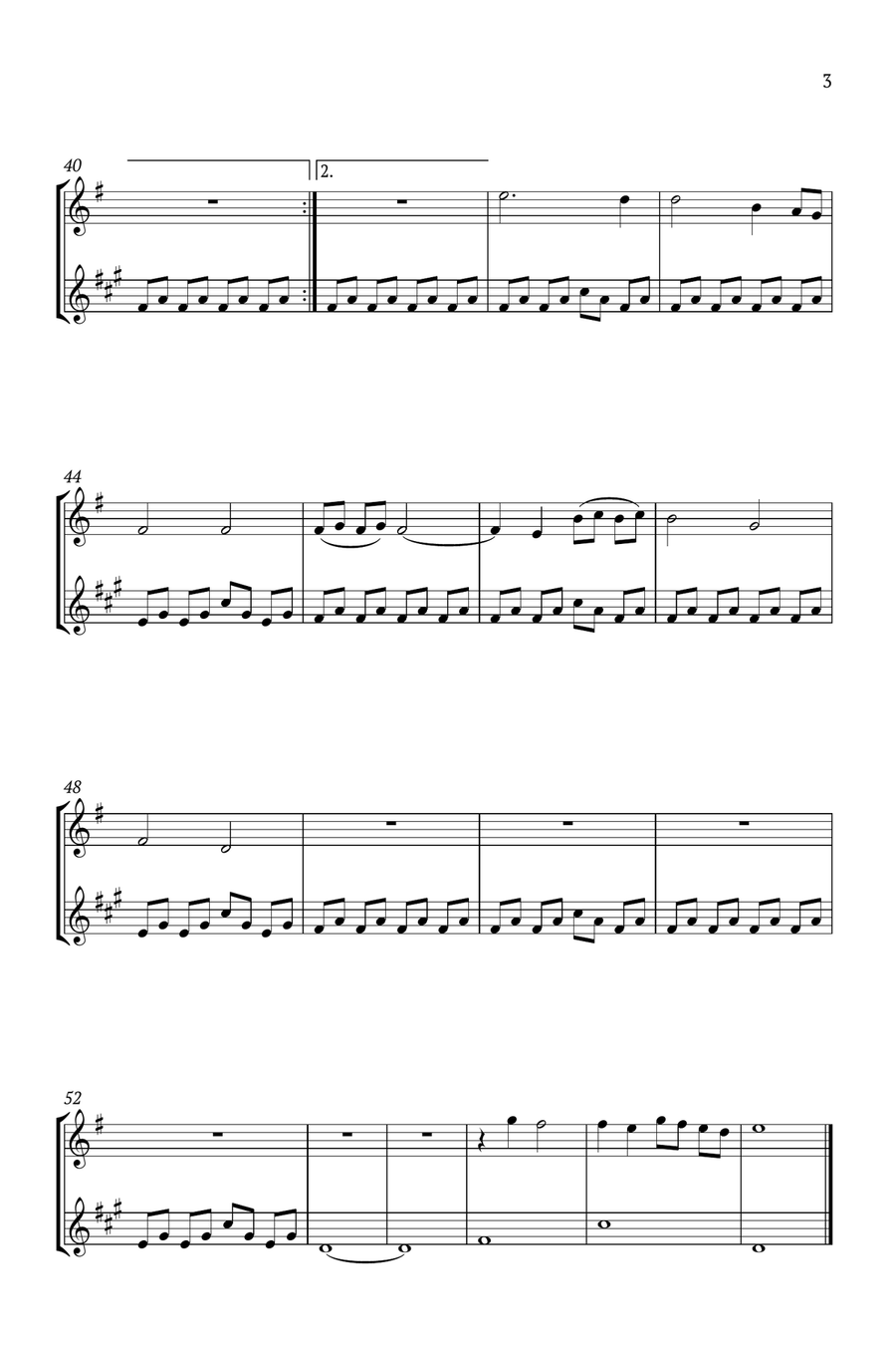 Lovely B-Flat Clarinet scores gallery preview page 3