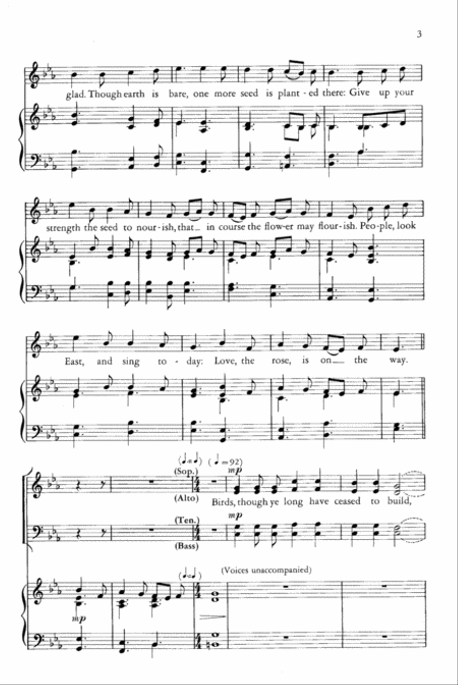 Carol of the Advent Carol of the Advent 4-Part scores gallery preview page 3