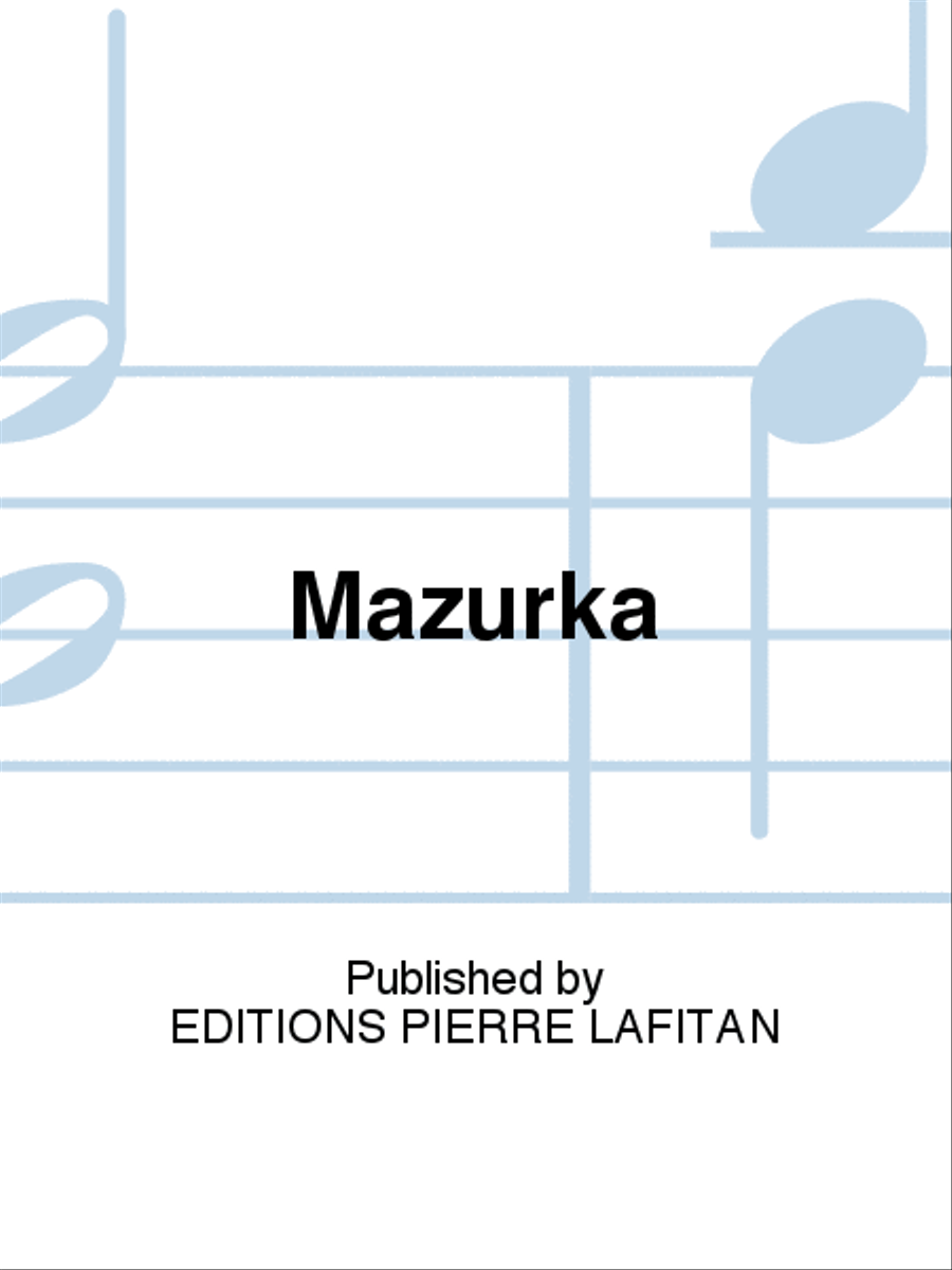 Mazurka Piano Solo scores gallery preview page 1