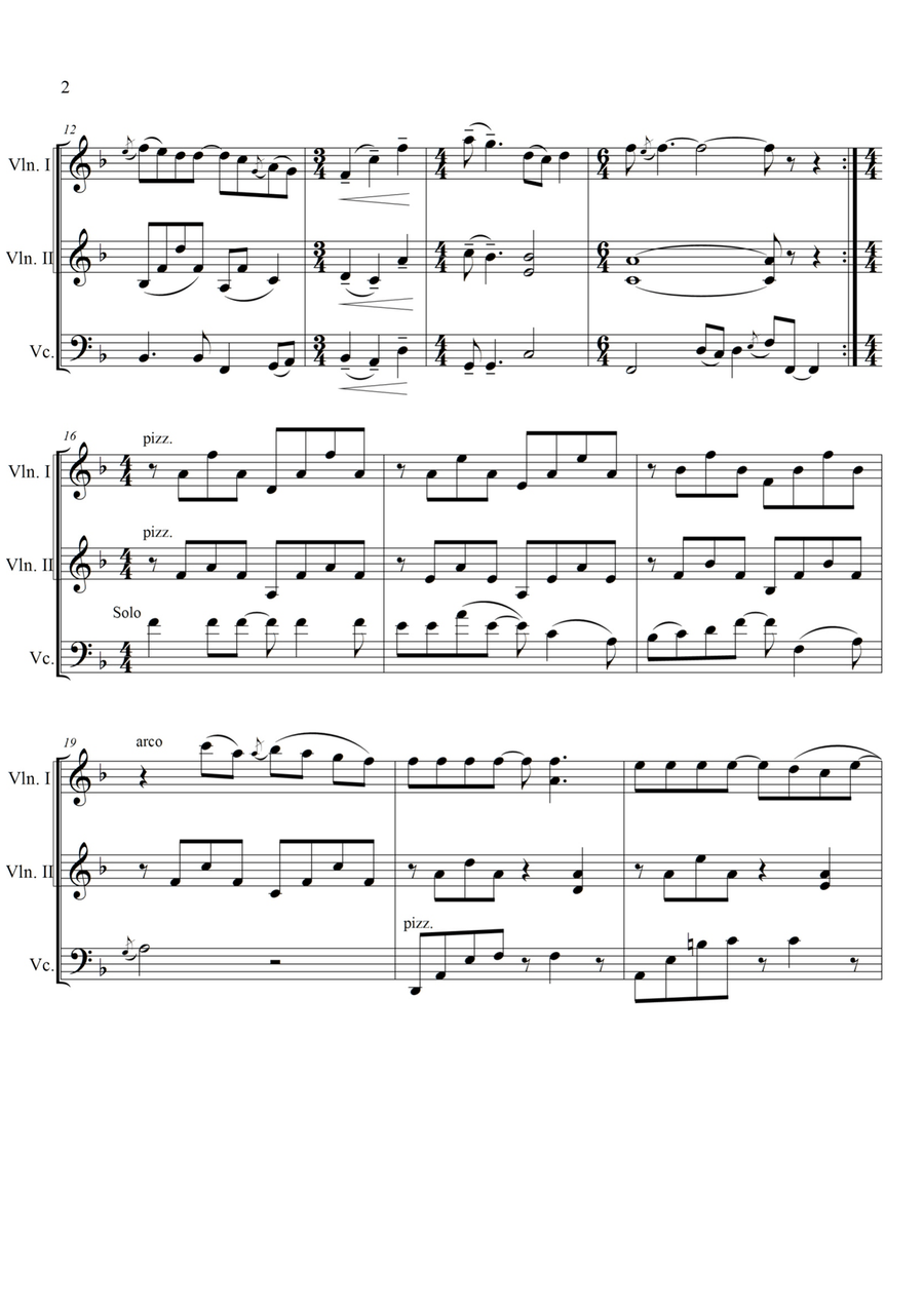 Love Of My Life String Trio scores gallery preview page 2