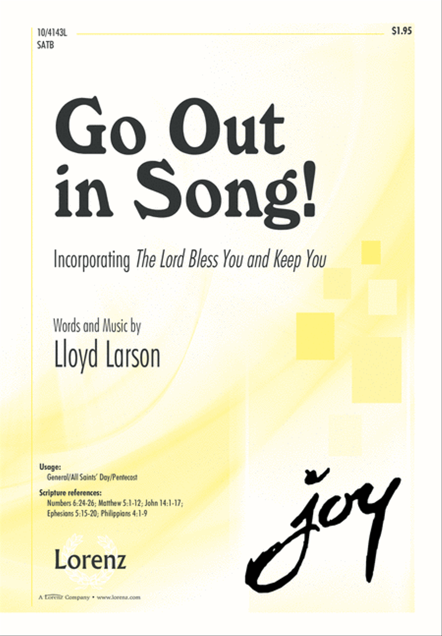 Go Out in Song! 4-Part scores gallery preview page 2