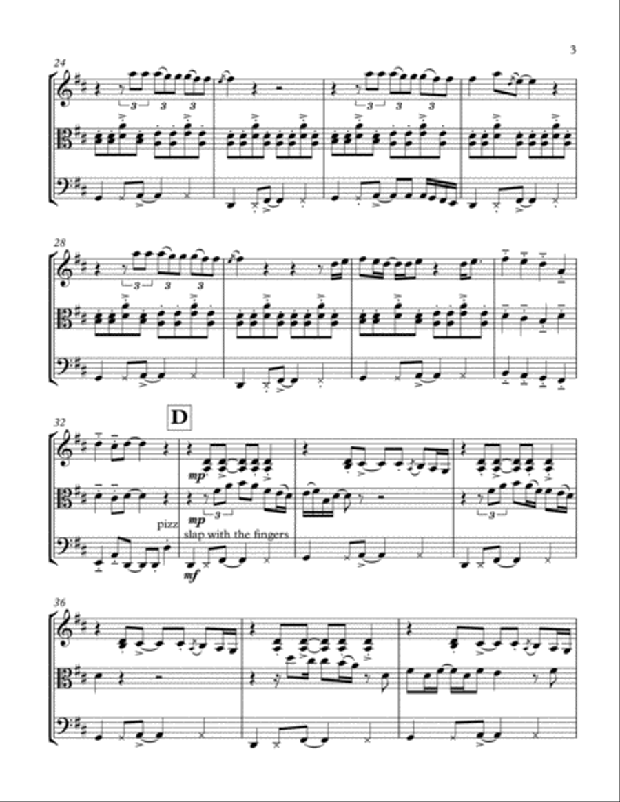 Thinking Out Loud String Trio scores gallery preview page 4