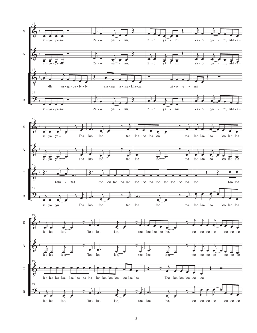 Homeless 4-Part scores gallery preview page 5