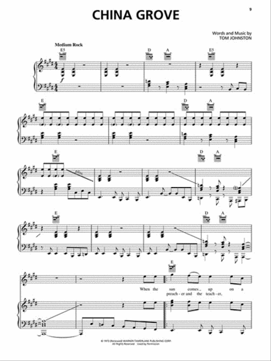 The Best of the Doobie Brothers Piano, Vocal, Guitar scores gallery preview page 5