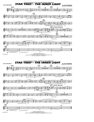 Book cover for Star Trek - The Inner Light - 3rd Bb Trumpet