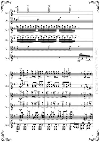 Dance of the Sugar Plum Fairy_Nutcracker (Sheet music for 6 guitars) image number null