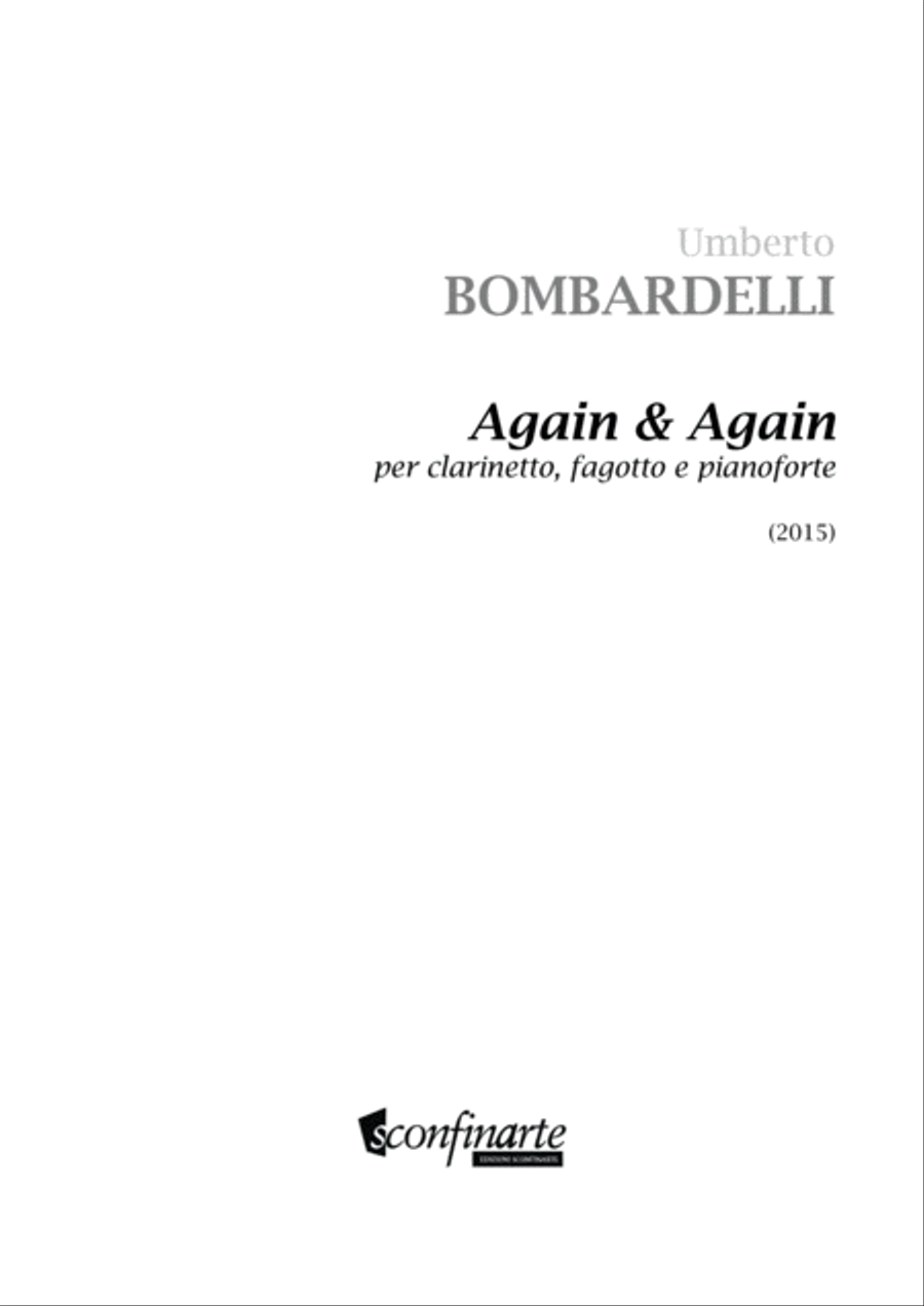 Umberto Bombardelli: AGAIN & AGAIN (ES 922) Small Ensemble scores gallery preview page 3