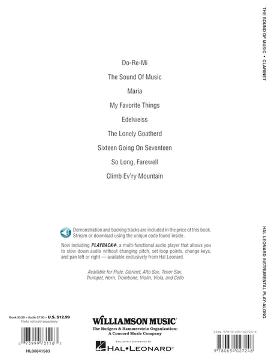 The Sound of Music Clarinet Solo scores gallery preview page 4