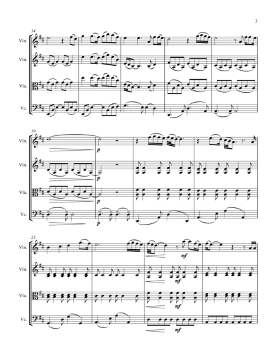 (Everything I Do) I Do It For You String Trio scores gallery preview page 5