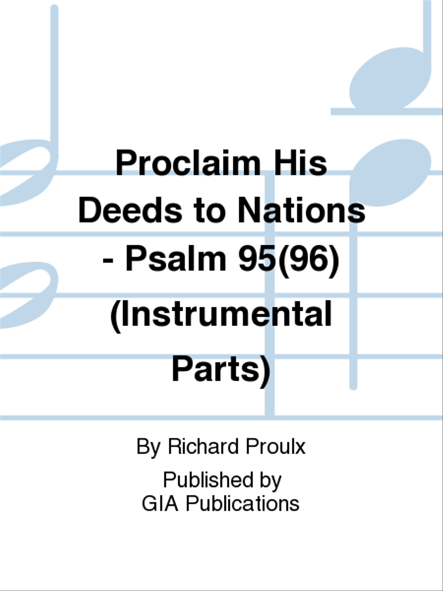 Proclaim His Deeds to Nations - Instrument edition Trombone scores gallery preview page 1