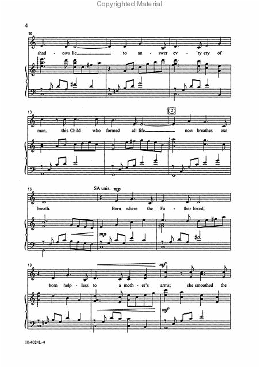 Born Where the Shadows Lie 3-Part scores gallery preview page 3