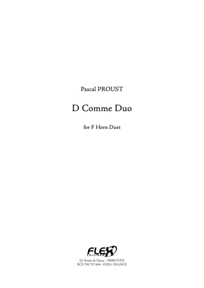 Book cover for D Comme Duo