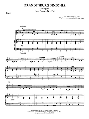 Book cover for Brandenburg Sinfonia: Piano Accompaniment
