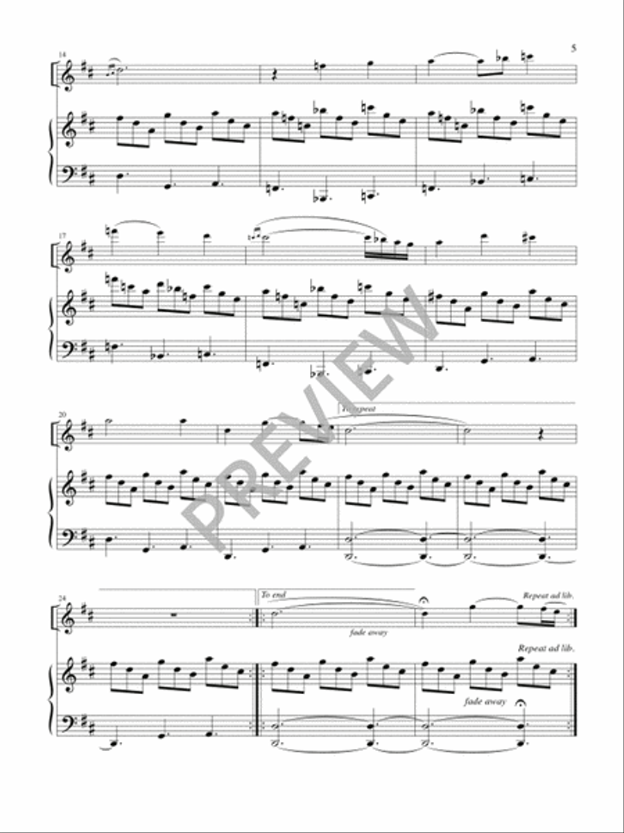 Miniatures for Solo Instrument and Piano Viola scores gallery preview page 7