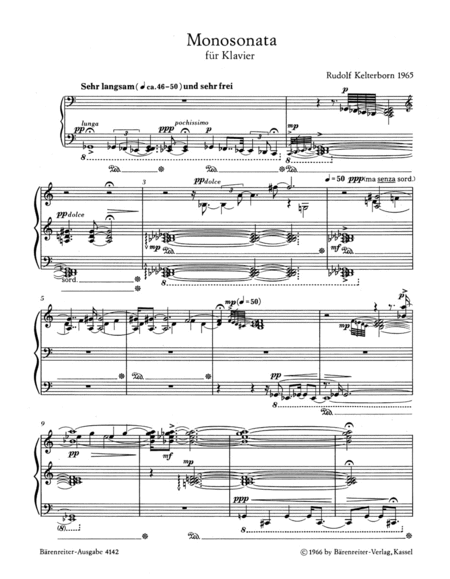 Monosonata for Piano (1965)