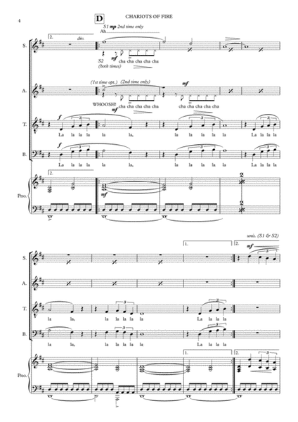 Chariots Of Fire from the Feature Film CHARIOTS OF FIRE by Vangelis 4-Part - Digital Sheet Music