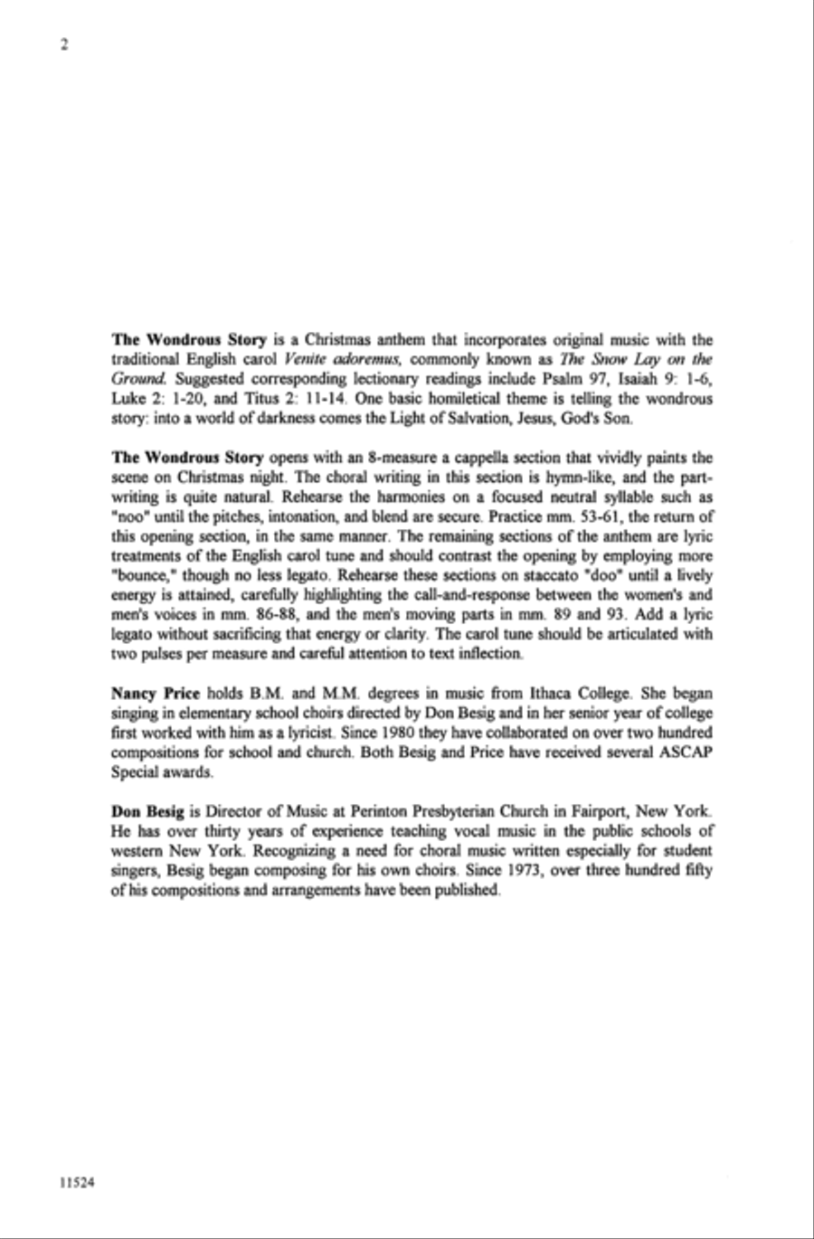The Wondrous Story 4-Part scores gallery preview page 2