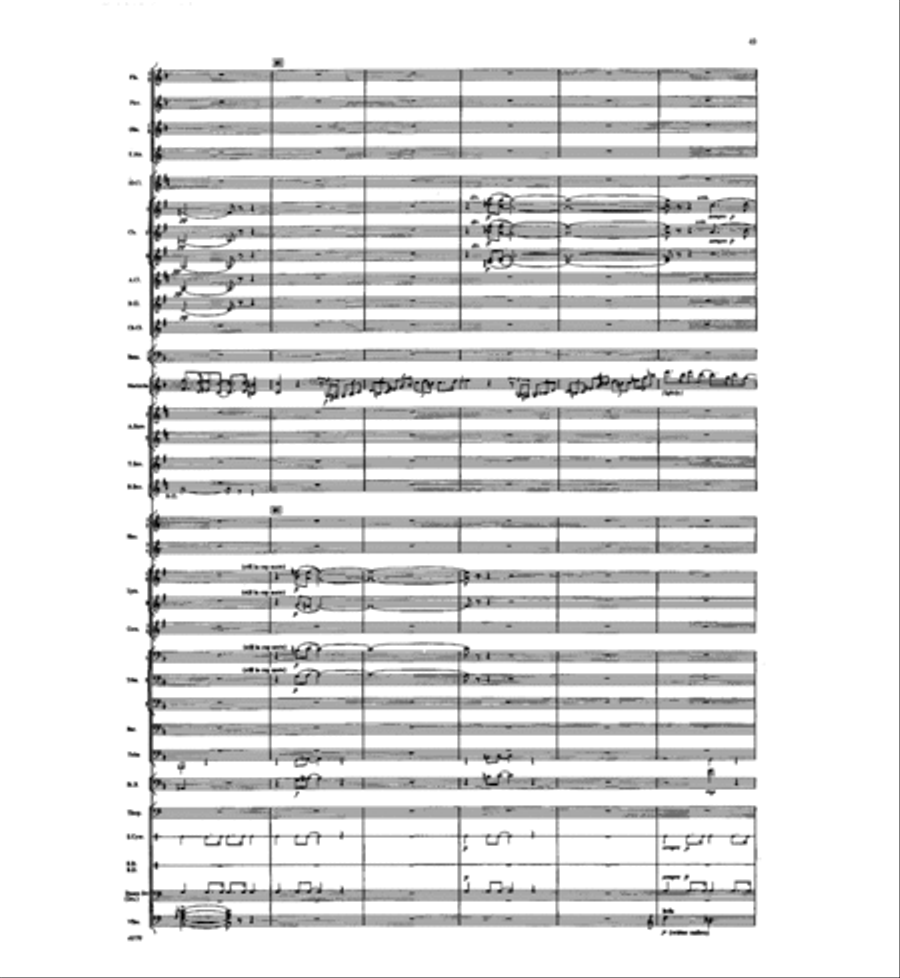 Concertino for Marimba and Winds Concert Band scores gallery preview page 47