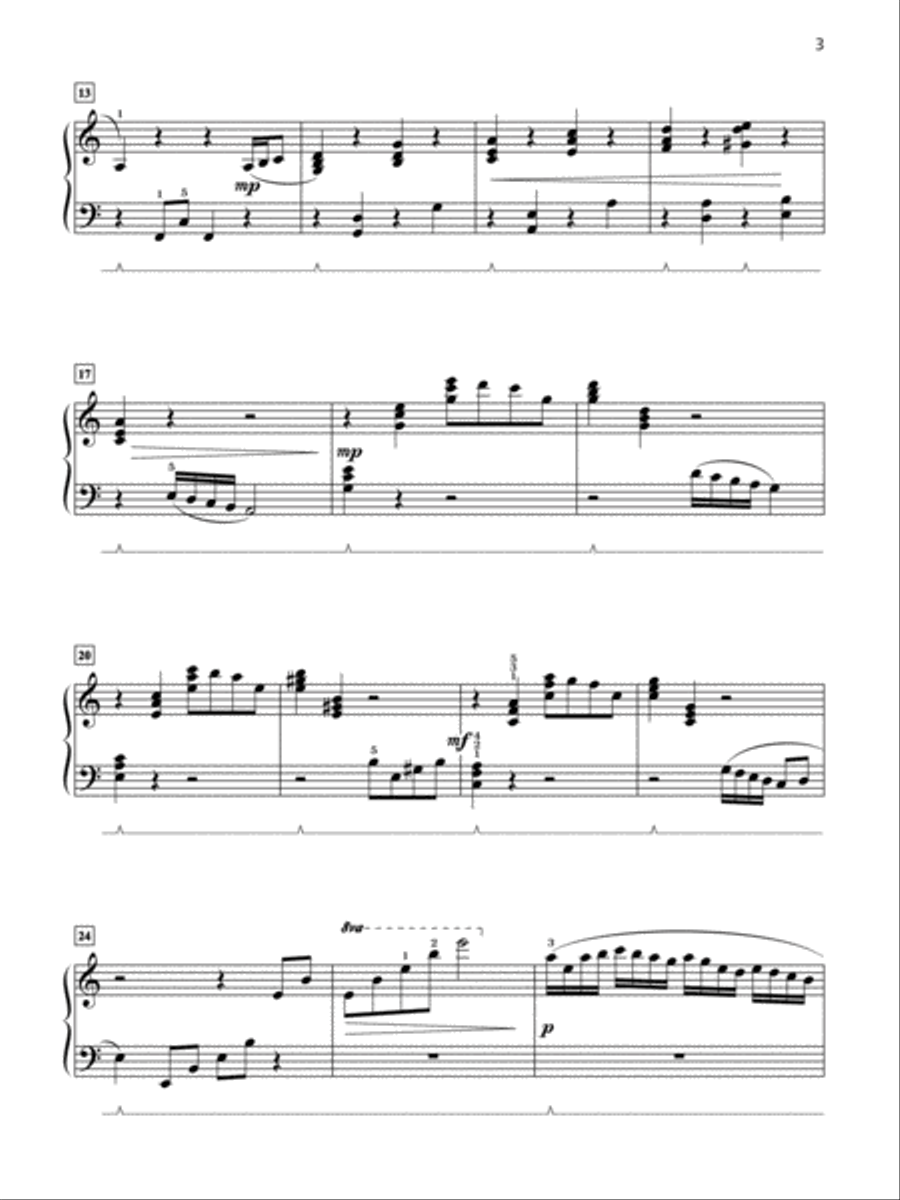Grand One-Hand Solos for Piano, Book 6: 8 Late Intermediate Pieces for Right or Left Hand Alone Piano Method scores gallery preview page 3