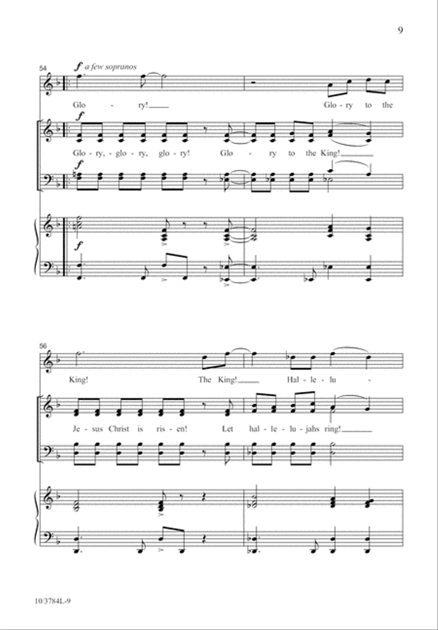 Glory, Glory, Glory! 4-Part scores gallery preview page 9