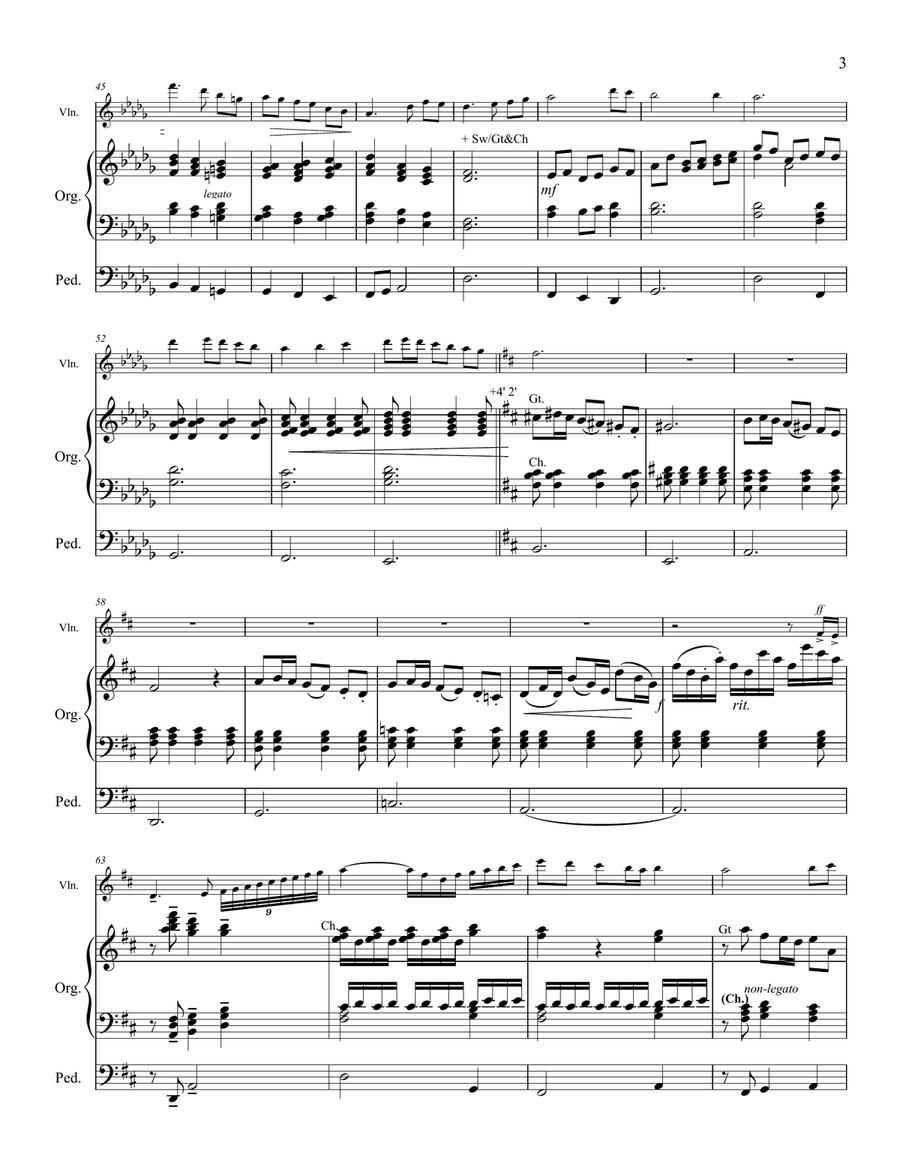 The First Noel - Violin and Organ String Duet scores gallery preview page 4