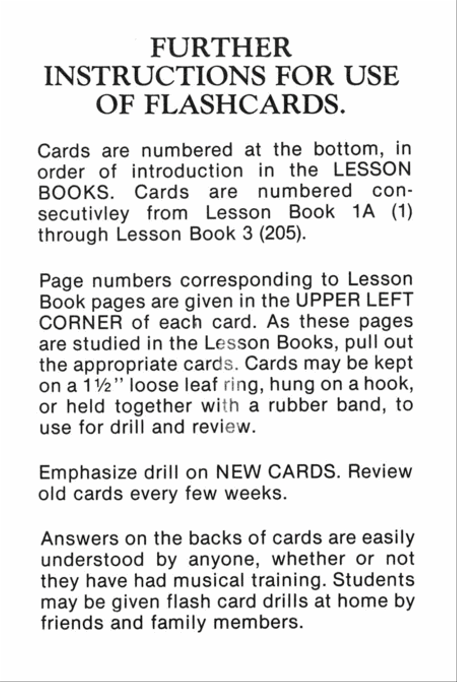 Alfred's Basic Piano Library Flash Cards, Book 2 & 3 Piano Method scores gallery preview page 2