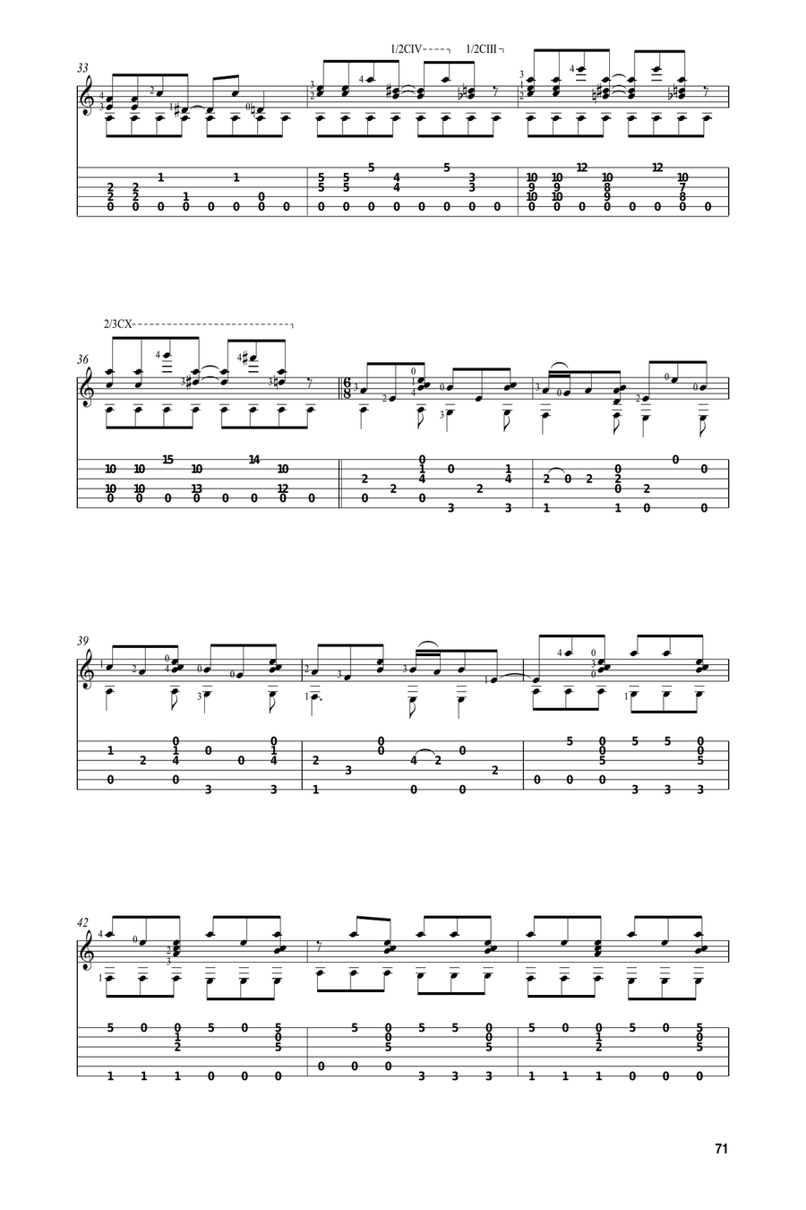 Zita (arr. Celil Refik Kaya) Acoustic Guitar scores gallery preview page 4