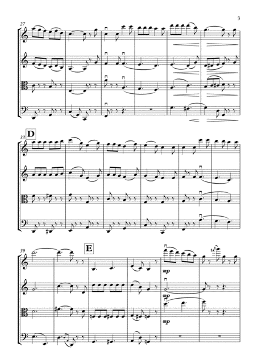 We're Off To See The Wizard String Quartet scores gallery preview page 3