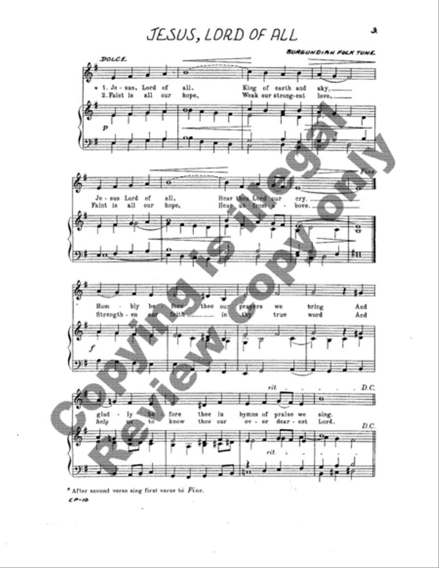 Four Hymns Unison Choir scores gallery preview page 8